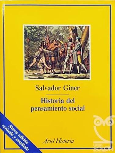 Portada del libro de Historia Del Pensamiento Social - SALVADOR GINER