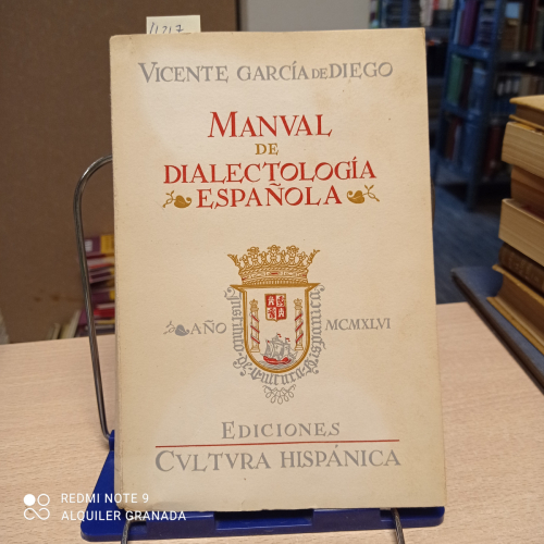 Portada del libro de MANUAL DE DIALECTOLOGIA ESPAÑOLA - 1ª EDICION 1946