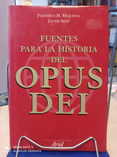 Portada del libro de FUENTES PARA LA HISTORIA DEL OPUS DEI